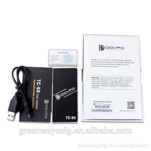 New arrival!!! Dovpo TC 50W Box Mod Temperature Control tc-50 vapor mod vs Dovpo mini 50w